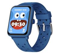 BIGGERFIVE Fitness Tracker Orologio senza App Bambini Bambina da 5 a 14 Anni, Smartwatch con Contapassi, Resistente all'Acqua Fino a 5 ATM, Monitor del Sonno, Sveglia Vibrante, Giochi, Blu poroso