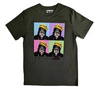 Biggie Smalls Crown Pop Art autorizzato Uomo maglietta