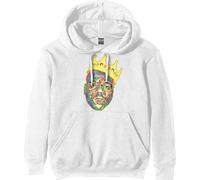 Biggie Smalls Crown White ufficiale Felpa con Cappuccio