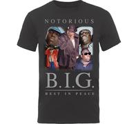 Biggie Smalls Notorious B.I.G. Collage Cigar ufficiale Uomo maglietta unisex
