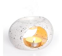 Bighan Bruciatori di Olio Essenziale in Ceramica, Brucia Essenze, Lampade Aromaterapia, Ceramica Elegante, Scalda Cera per Diffusori Candele, Adornare Casa Decorazioni per la Camera da Letto, Colore 2