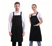 BIGHAS Grembiule a Forma di H con Tasca per Donne Uomini Misura Grande Comodo Cucina casa Cucina 12 Colori Large