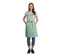 BIGHAS - Grembiule con pettorina regolabile, con tasche, extra lungo, per donne e uomini, 18 colori, chef, cucina, casa, caffè, cucina 27W×32L Verde Gossamer