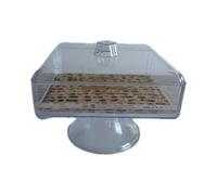 Bigiemme Alzata Plastica Trasparente con Coperchio 20,50 x 20,50 Cm