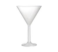 Bigiemme Calice Martini Plastica Trasparente D 16 Cm H 25 cm