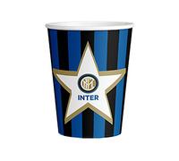 BIGIEMME SRL 8 Bicchieri in Cartone Inter - Blu - Taglia Unica