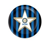 BIGIEMME SRL 8 piatti di cartone Inter, 23 cm, colore: blu, taglia unica