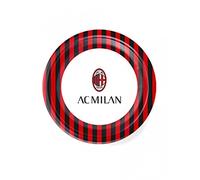 BIGIEMME SRL 8 Piattini in Cartone AC Milan - Rosso - Taglia Unica