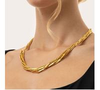 BIGIOTTERIA DONNA COLLANA CORTA BARRETTE VESTOPAZZO OTTONE DD04055 ORO