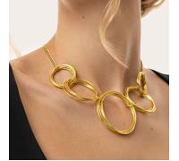 BIGIOTTERIA DONNA COLLANA CORTA MAXI CATENA VESTOPAZZO OTTONE DD04053