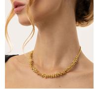 BIGIOTTERIA DONNA COLLANA GIROCOLLO PEPITE MOGRA VESTOPAZZO OTTONE DD04056 ORO
