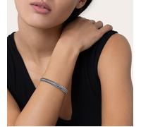 BIGIOTTERIA DONNA VESTOPAZZO BRACCIALE BANGLE APERTO PLACCATO ARGENTO LO10201