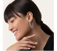 BIGIOTTERIA DONNA VESTOPAZZO ORECCHINI HOOP FISARMONICA PLACCATO ARGENTO MI3105S