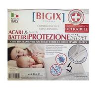 Bigix Pharma Copriguanciale Antibatterico in Cotone con Ioni d'Argento - Protezione Antiacaro, Antibatterico e Antimuffa, High-Tech, Fodera con Cerniera - Biancheria Letto Sicura e Igienica