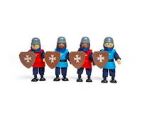 Bigjigs Giocattoli di Legno Cavalieri Medievali - Legno Doll House capisce, Giochi per Bambini