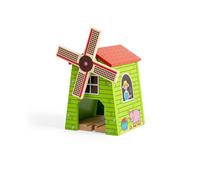 Bigjigs Rail Country Windmill Toy Train Tunnel - Bigjigs Train Accessories, Wood