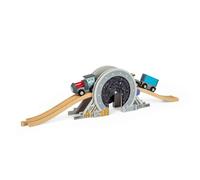 Bigjigs Rail Galaxy Bridge | Accessori ferroviari a tema spaziale per binari in legno | Ponti e tunnel per set ferroviari per bambini | Tunnel per treni giocattolo | Regali fantasiosi per bambini dai