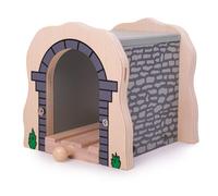 Bigjigs Rail Grey Stone Tunnel, Wooden Toys, Train Set, Train Tunnel, Wooden Tra