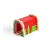 Bigjigs Rail Red Brick Tunnel, Wooden Toys, Train Set, Train Tunnel, Wooden Trai