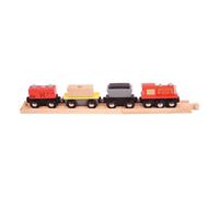 Bigjigs Rail treno merci con binari