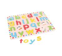 Bigjigs Toys alfabeto inglese minuscolo con immagini - tavola educativa in legno
