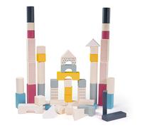 Bigjigs Toys blocchi in legno nel secchiello, 50 pz