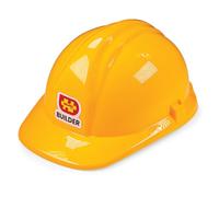 Bigjigs Toys Builder's Helmet - Yellow Kids Hard Hat, Ideal Construction Toy For