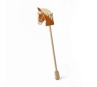 Bigjigs Toys Cavallo da Hobby in Legno - Cavalca su Cavalli Bastoncini, Fai Finta di Giocare a Pony, Regali per i più Piccoli, Realizzato in Modo sostenibile con Legno Ecologico, età 18+ Mesi