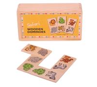 Bigjigs Toys Domino in legno Safari