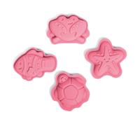 Bigjigs Toys formine in silicone per la sabbia - forme marine rosa