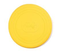 Bigjigs Toys Frisbee Flying Disc (giallo miele) - Frisbee in silicone per bambini, dischi volanti di qualità, giocattoli da spiaggia e giocattoli da giardino, giocattoli per le vacanze per i più