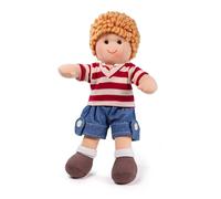 Bigjigs Toys Harry Doll 28cm (11") - Ragdoll Knoopknuffel