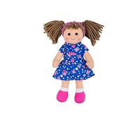Bigjigs Toys Bambola di stoffa Hollie Ragdoll 28 cm Piccola Morbida