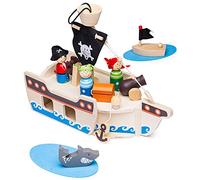 Bigjigs Toys Kit da Gioco Mini-Nave Pirata