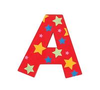 Bigjigs Toys Lettera con stelle A (Azzurro)
