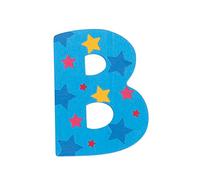Bigjigs Toys Lettera con stelle B (Azzurro)