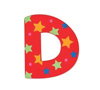 Bigjigs Toys Lettera con stelle D (Rosso)
