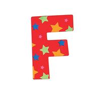 Bigjigs Toys Lettera con stelle F (Rosso)