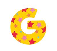 Bigjigs Toys Lettera con stelle G (Giallo)