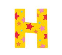 Bigjigs Toys Lettera con stelle H (Giallo)