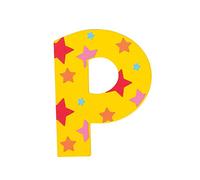Bigjigs Toys Lettera con stelle P (Giallo)