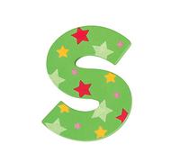 Bigjigs Toys Lettera con stelle S (Verde)