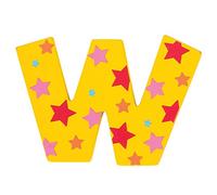 Bigjigs Toys Lettera con Stelle W (Giallo)
