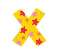 Bigjigs Toys Lettera con stelle X (Giallo)