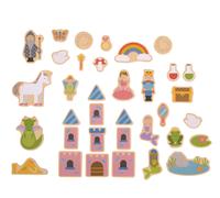 Bigjigs Toys magneti in legno a tema fiabe - set da 35 pezzi