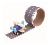 Bigjigs Toys nastro adesivo - pista di decollo e atterraggio con aereo in legno