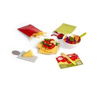 Bigjigs Toys Pasta For Two - Set da gioco in legno, 64 pezzi, set da cucina e cu
