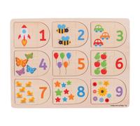 Bigjigs Toys Picture and Number Matching Puzzle