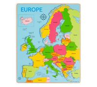 Puzzle di legno mappa dell'Europa Bigjigs Toys