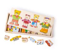 Bigjigs Toys puzzle da vestire Famiglia di Orsetti